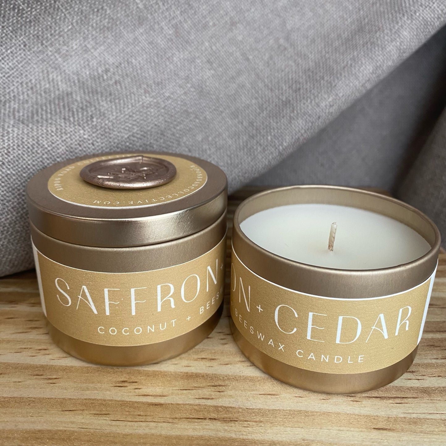 Saffron + Cedar Scented Candle