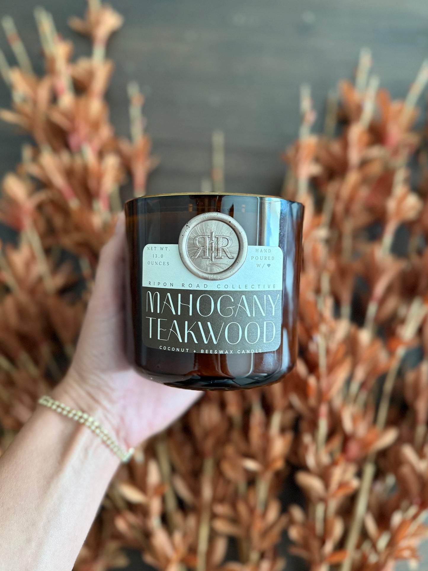 Mahogany Teakwood Scented Candle