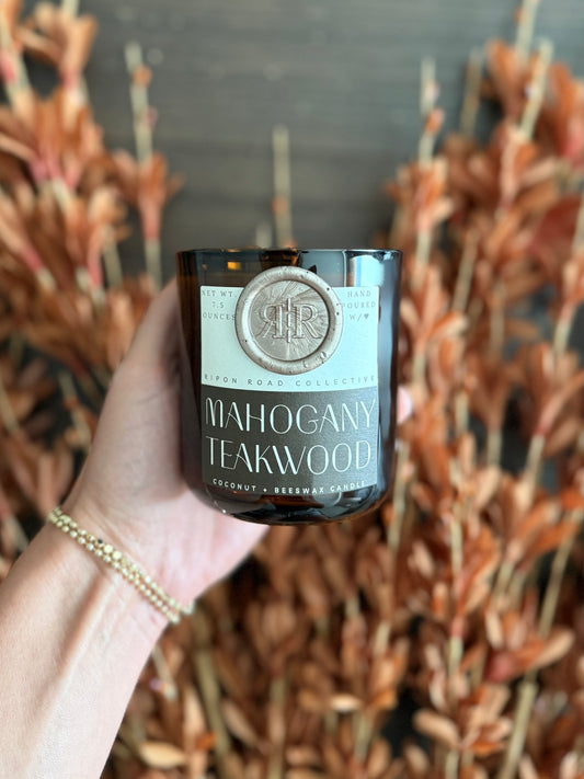 Mahogany Teakwood Scented Candle
