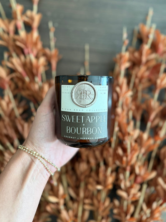 Sweet Apple + Bourbon Scented Candle