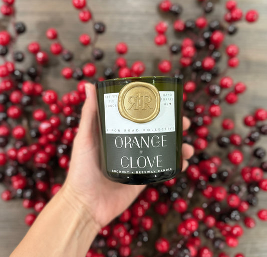 Orange + Clove Scented Candle